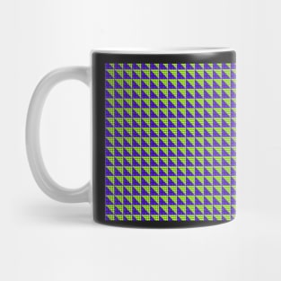 Blue and Green Geometric Pattern Mug